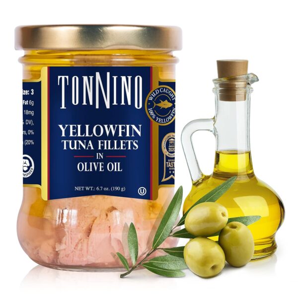 Oil, Gluten-Free Premium Jarred Atun, Healthy Snacks for Adults, Ready to Eat Meals, EBT Eligible Items, Alternative of Salmon